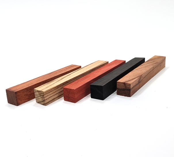 Pen Blanks aus tropischem Holz, 5 Sorten