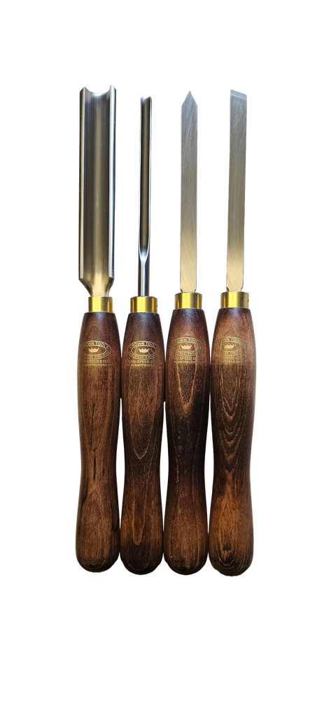 4 teiliges Drechselwerkzeug-Set von Crown. 