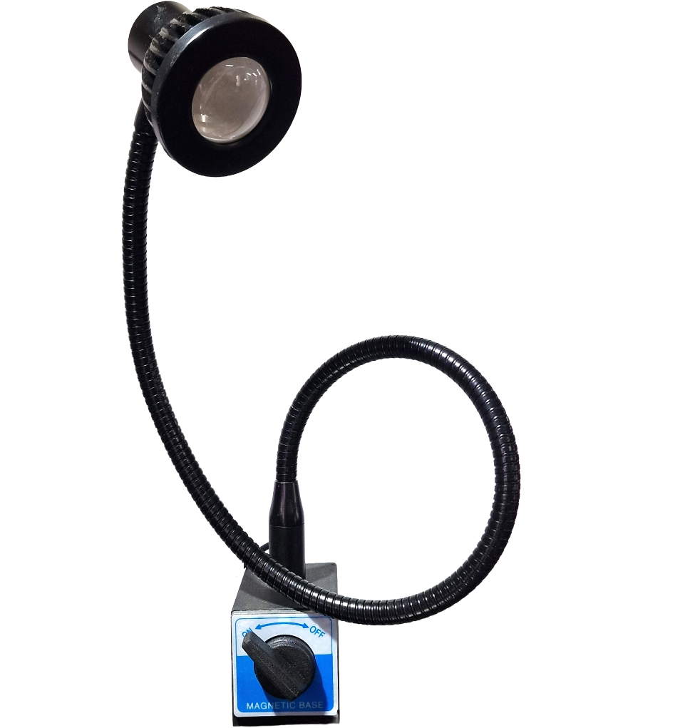 LED machine lamp with flexible arm